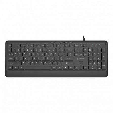 KEYBOARD MULTIMEDIA USB ENG/BLACK KB-MCH-05 GEMBIRD KB-MCH-05 (8716309136822)