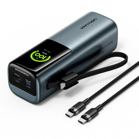 POWER BANK USB 20000MAH 165W/GRAY TFT DISPLAY FKFH0 VENTION FKFH0 (6922794791206)