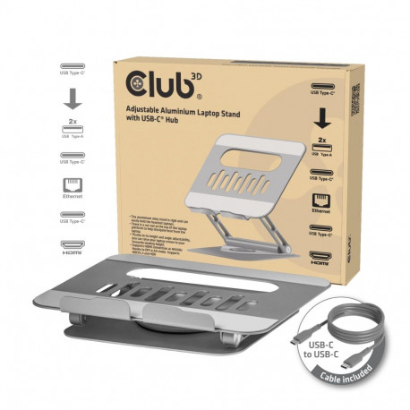 CLUB3D sülearvuti alus CSV-2554 alumiiniumist USB-C