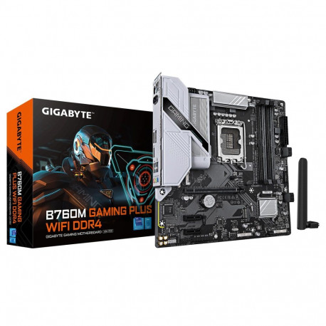 GIGABYTE emaplaat B760M GAMING PLUS WIFI DDR4 (REV. 1.1) Intel B760 LGA1700 microATX Wi-Fi jah Bluet
