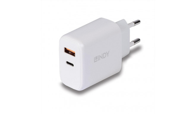 Lindy laadija USB Type-A & C 30W