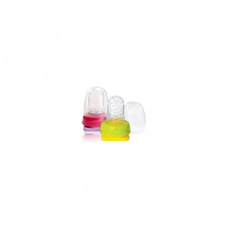 Kidsme Food Pouch adapteris mazuļa ēdināšanai no biezenīšu stāvpakām 2 gab Lime&Lavender 160490 LILA