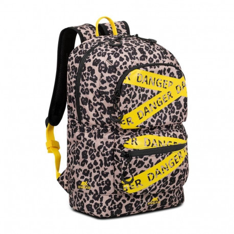 RIVACASE sülearvutikott 5421 urban 14L 13.3", leopardimustriga