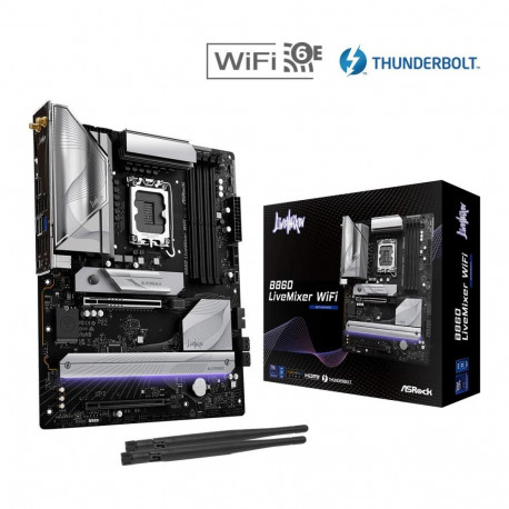 Asrock emaplaat B860 LiveMixer WiFi LGA 1851 (Socket V1) ATX