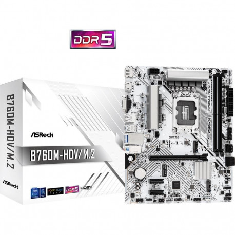 ASROCK emaplaat B760M-HDV/M.2 mATX 2xDDR5 LGA1700