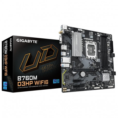 GIGABYTE emaplaat Intel B760 Express LGA1700 Micro-ATX mälu DDR5 mälu pesad 42xPCI-Express 3.0 1x1xP