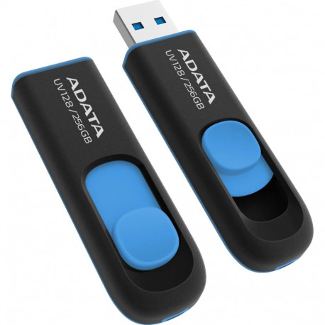 MEMORY DRIVE FLASH USB3 256GB/BLK/BLUE AUV128-256G-RBE ADATA