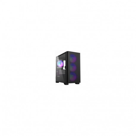 Montech korpus AIR 100 ARGB Micro-ATX karastatud klaasiga, must