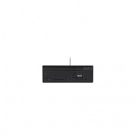 Asus klaviatuur KU100 UI/104 4711387482230, must