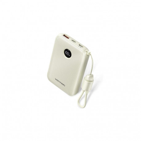 Vention akupank 10000mAh 2x USB-C 1x USB-A ekraaniga 22.5W, beež