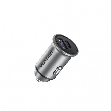 VENTION MOBILE CHARGER CAR USB/2P GRAY FFBH0