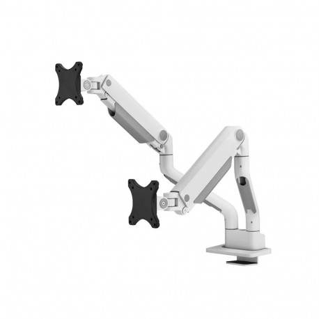 NEOMOUNTS SELECT DESK MOUNT  DOUBLE DISPLAY (TOPFIX CLAMP &GROMMET) WHITE