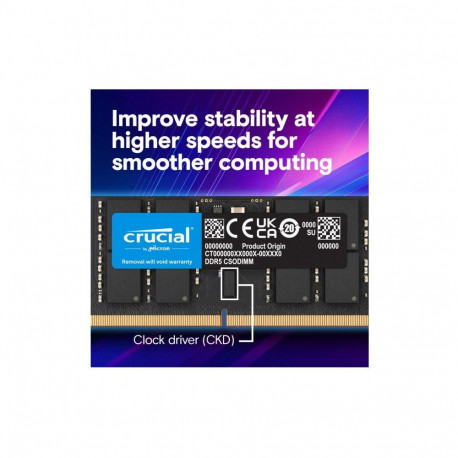 sülearvuti mälumoodul DDR5 CSODIMM 32GB (1*32GB)/6400 CL52