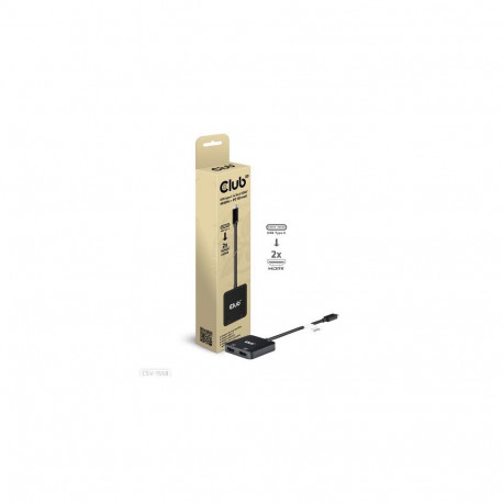 Club3D MST-Hub USB 3.2 Typ C  2x HDMI 4K60Hz +100W PD St/Bu retail
