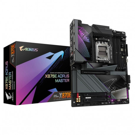 GIGABYTE emaplaat AMD X870E SAM5 ATX DDR5 mälupesad 4 PCI-Express 3.0/4.0/5.0 M.2 HDM
