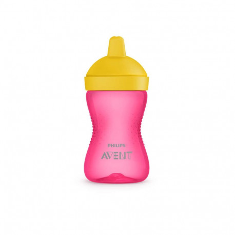 Philips Avent My Grippy mācību krūzīte ar cietu snīpi 300ml  18M+  rozā SCF804/04