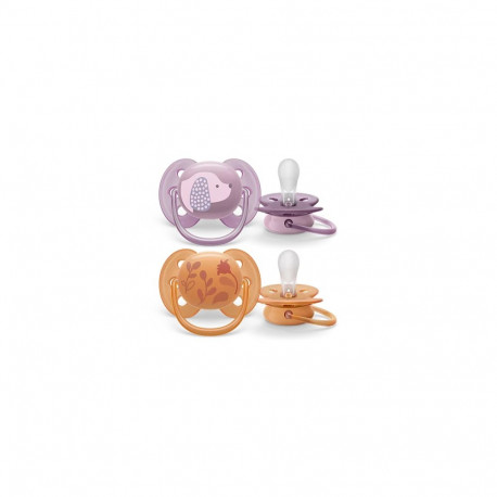 Philips Avent māneklītis Ultra soft DECO  6-18M (2 gab)  meitenēm SCF091/18