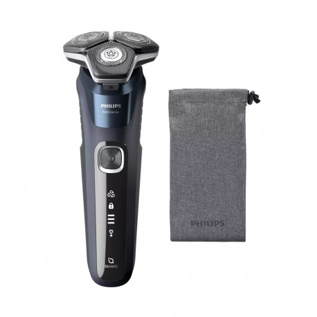 Philips Series 5000 wet and dry electric shaver S5885/10  SkinIQ  SteelPrecision blades  360-D flexi