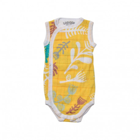 Akcija! Lodger Romper Botanimal kokvilnas bodijs bez piedurknēm  Spring  62 cm RF 053_62