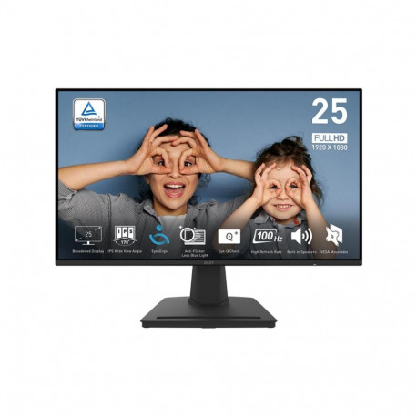 LCD MonitorMSIPRO MP25224.5"Panel IPS1920x108016:9100HzMatte1 msSpeakersTiltColour BlackPROMP252