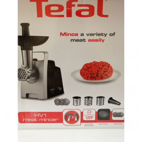 TEFAL gaļas mašīna 1400W  līdz 1 7kg/min  melna-sudraba NE1088