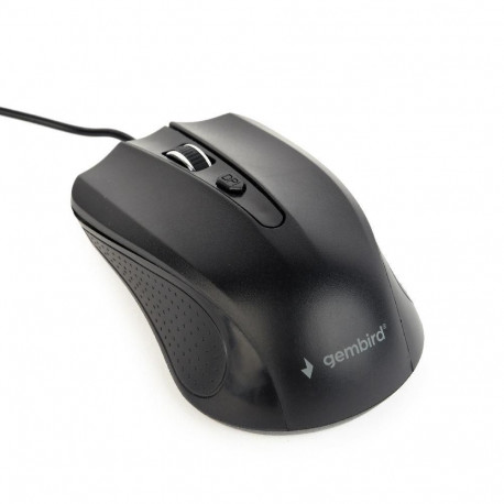 Gembird optical mouse MUS-4B-01  1200 DPI  USB  Black  1.35m cable length
