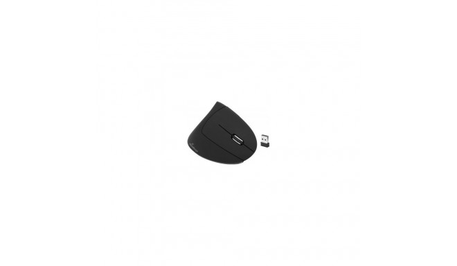 MediaRange Maus Wireless Vertical Rechtshander  schwarz