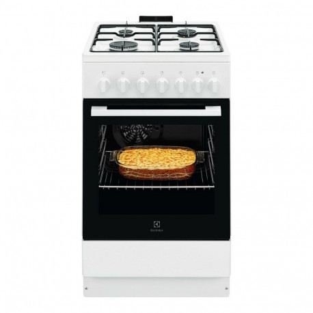 Electrolux gaasipliit LKK520032W 50cm elektriahjuga, valge