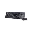 Gembird Wireless desktop set  US layout  black