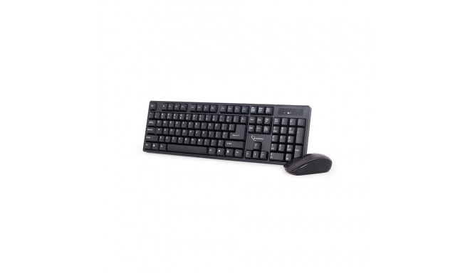 Gembird Wireless desktop set  US layout  black