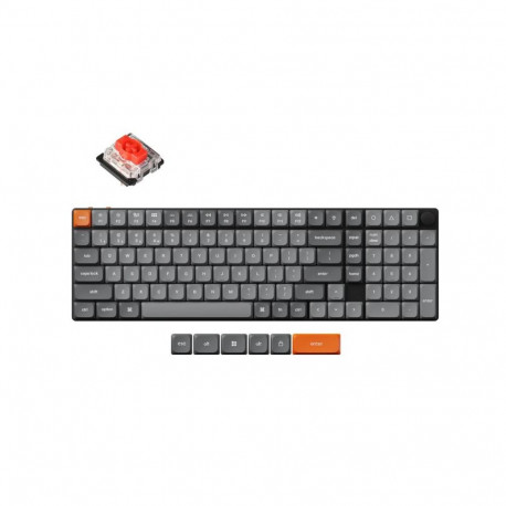 KEYCHRON klaviatuur K17M-H1 MAX juhtmevaba RGB-taustvalgus, must