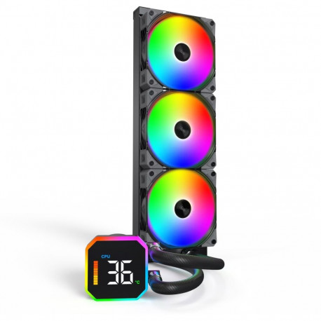 Montech protsessori jahuti HYPERFLOW DIGITAL 360 mitme sokliga, must