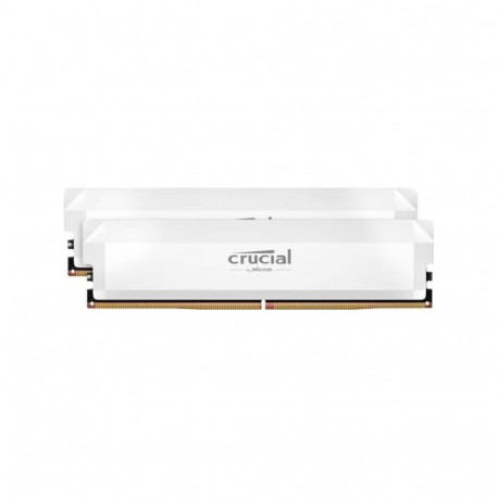 Crucial mälukomplekt Pro DDR5-6000 32GB 2x16GB UDIMM ülekellatav, valge