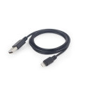 Gembird USB data sync and charging lightning cable  1m  black