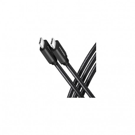 AXAGON BUCM3-CM30AB USB-C zu USB-C Kabel 3.2 Gen 1  3 m  PD 60W  3A  geflochten - schwarz