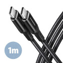 AXAGON BUCM-CM10AB cabl e USB-C USB-C  1.0m