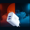 Charger 10W 2xUSB-A 2,4A FlowPower white