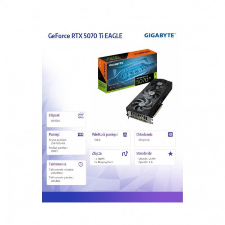 Graafikakaart GeForce RTX 5070 Ti EAGLE OC SFF 16G 256BIT GDDR7 3DP/HDMI