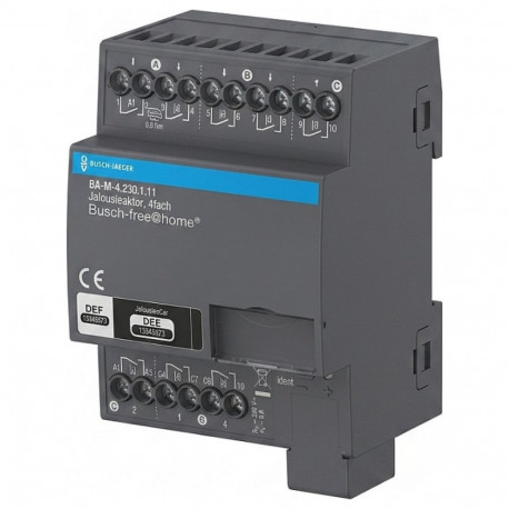 "BUSCH JAEGER BJ BA-M-4.230.1.11 Jalousieaktor. 4fach 230 V. REG"
