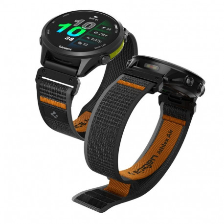 Spigen Spigen Athlex Air Strap for Garmin QuickFit 22mm - Black and Orange