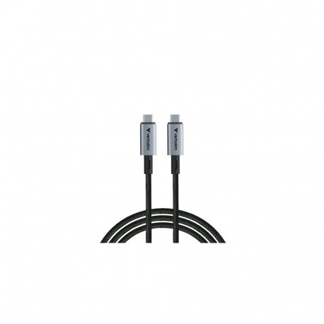 Verbatim 31847 Sync & Charge Cable USB-C to USB-C 240W 40Gbps 120cm, Grey/Black