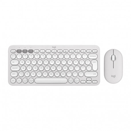 KEYBOARD +MOUSE COMBO PEBBLE 2/WHITE 920-012240 LOGITECH