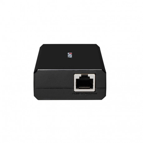 Adapter - LINDY PoE To Type C Splitter Converter, 45W Power, Gigabit Ethernet, Black