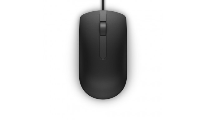 Computer Mouse - Dell MS116 Optical 1000 DPI USB Type-A 1.8m Cable Black