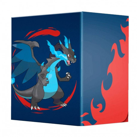 Collectible Card Game Box - Ultra PRO Pokémon Trading Card Game Mega Charizard X Flex Deck Box 100 C