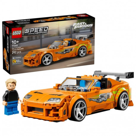 Constructor - LEGO Speed Champions 77260 Toyota Supra MK4 Model Kit 292 Pieces Minifigure Black