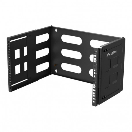 LANBERG folding bracket wall-mount 19inch 6U 497x400/240 black