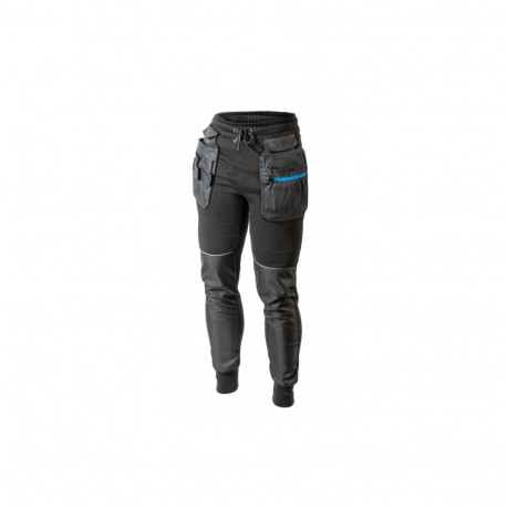 Hogert sweatpants HT5K902-XL, 65% cotton, 35% polyester, 320 g/m², OXFORD 600D, 2 detachable pockets