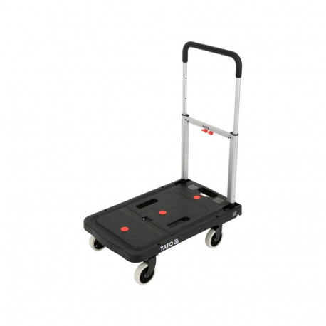 Yato Platvormi Veok YT-37417, 137kg, 67.5x41x92cm, 41x8.4x67.5cm, teras, alumiinium, 4 ratast, 2 pid