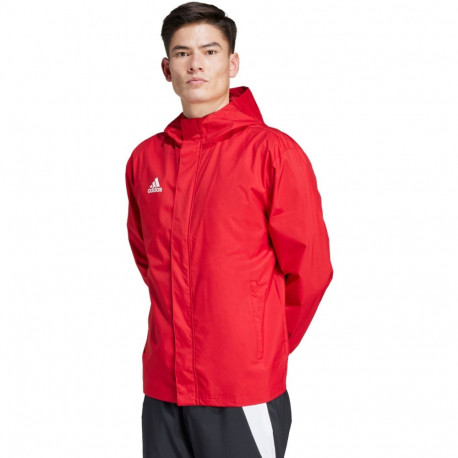Kurtka męska adidas Entrada 22 All-Weather czerwona IK4009